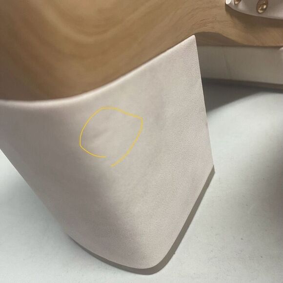 JESSICA SIMPSON JS-Charlete Platform Sandals 9M Cream No Box New With Defect - Picture 7 of 14